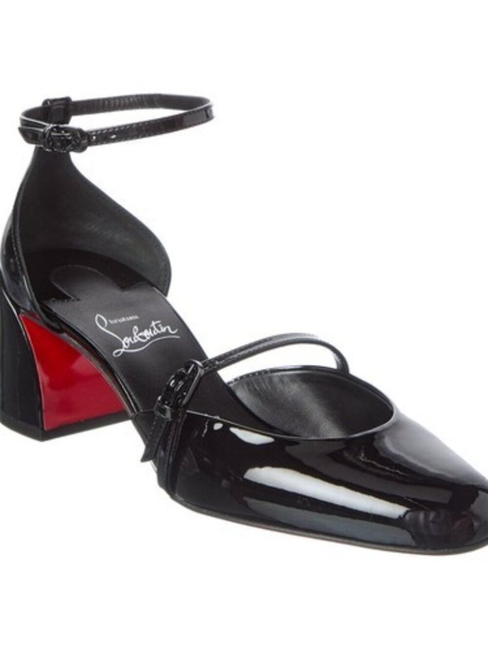Christian Louboutin O Jane 55 Patent Pump Women's Size 37